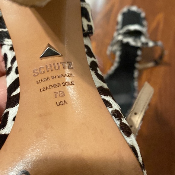 Schutz Elenita Calf Hair Heels - Picture 5 of 11